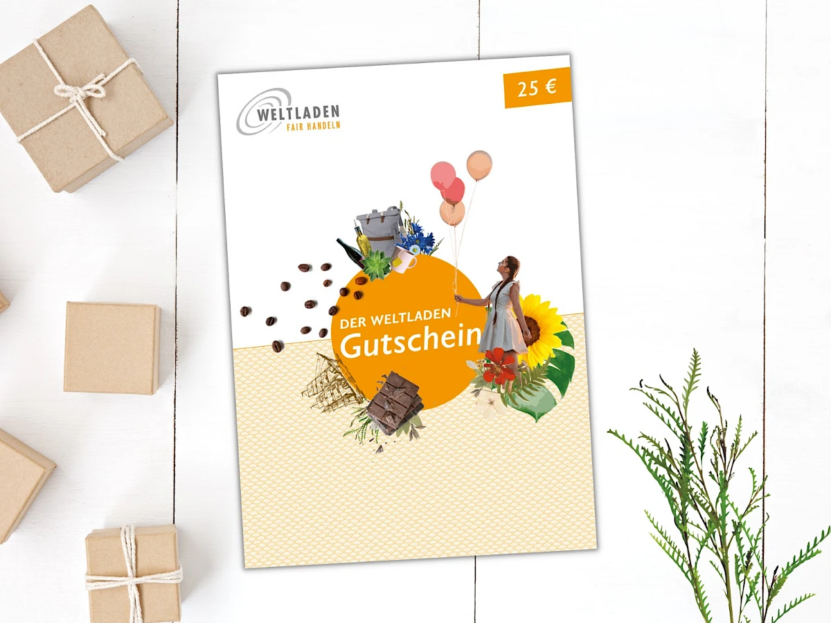 Der bundesweite Weltladen-Gutschein